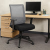 Zara Rolling Task Chair | Grey Black Mesh | Synchro-Tilt & Gas Lift BM344447