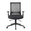Rolling Task Chair | Black Mesh | Foam Padded Built-in Seat Slider BM344448