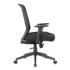 Rolling Task Chair | Black Mesh | Foam Padded Built-in Seat Slider BM344448