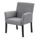 Nick Guest Armchair | Medium Gray Linen | Wood Frame Lumbar Support BM344449