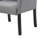 Nick Guest Armchair | Medium Gray Linen | Wood Frame Lumbar Support BM344449