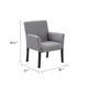 Nick Guest Armchair | Medium Gray Linen | Wood Frame Lumbar Support BM344449