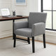 Nick Guest Armchair | Medium Gray Linen | Wood Frame Lumbar Support BM344449