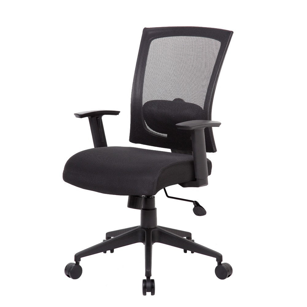 Rolling Task Chair | Black Mesh Back | Nylon Base | Height Adjustable BM344450