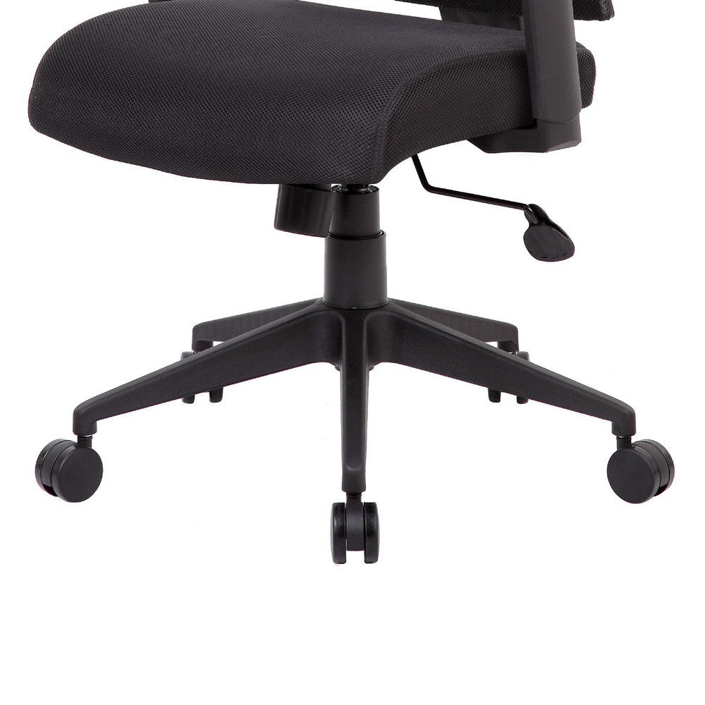 Rolling Task Chair | Black Mesh Back | Nylon Base | Height Adjustable BM344450