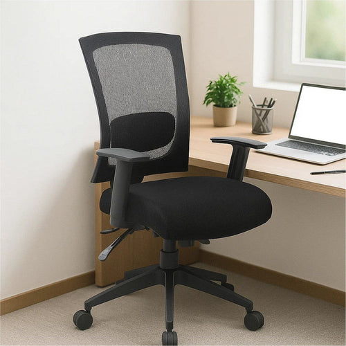 Oyo Rolling Task Chair | Black Mesh Back | 3 Paddle Adjustments BM344451