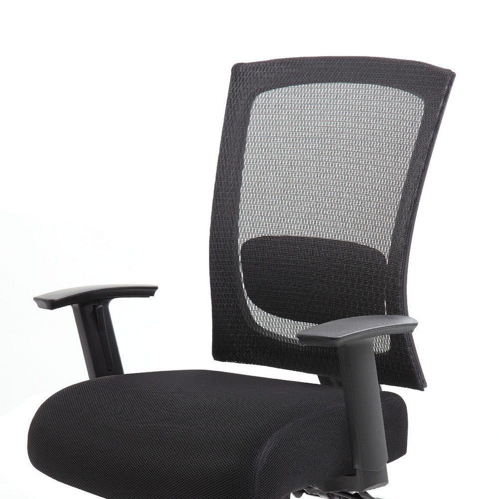 Oyo Rolling Task Chair w Seat Slider & Lift | Black Mesh Back BM344452