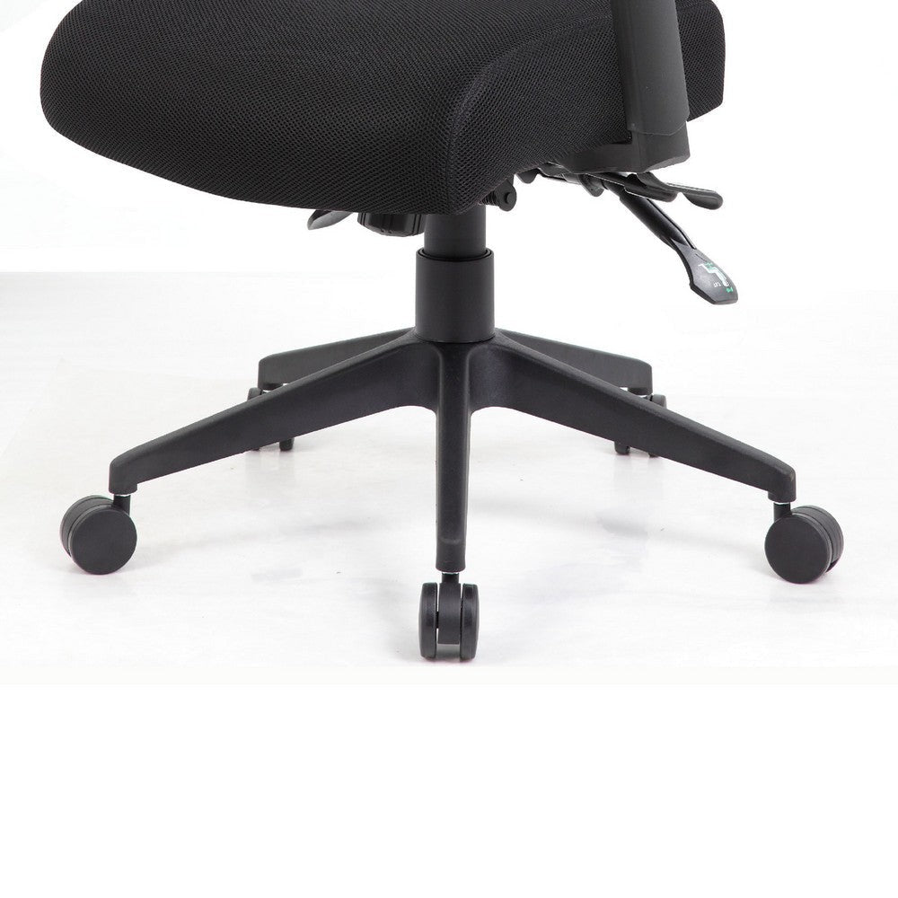 Oyo Rolling Task Chair w Seat Slider & Lift | Black Mesh Back BM344452