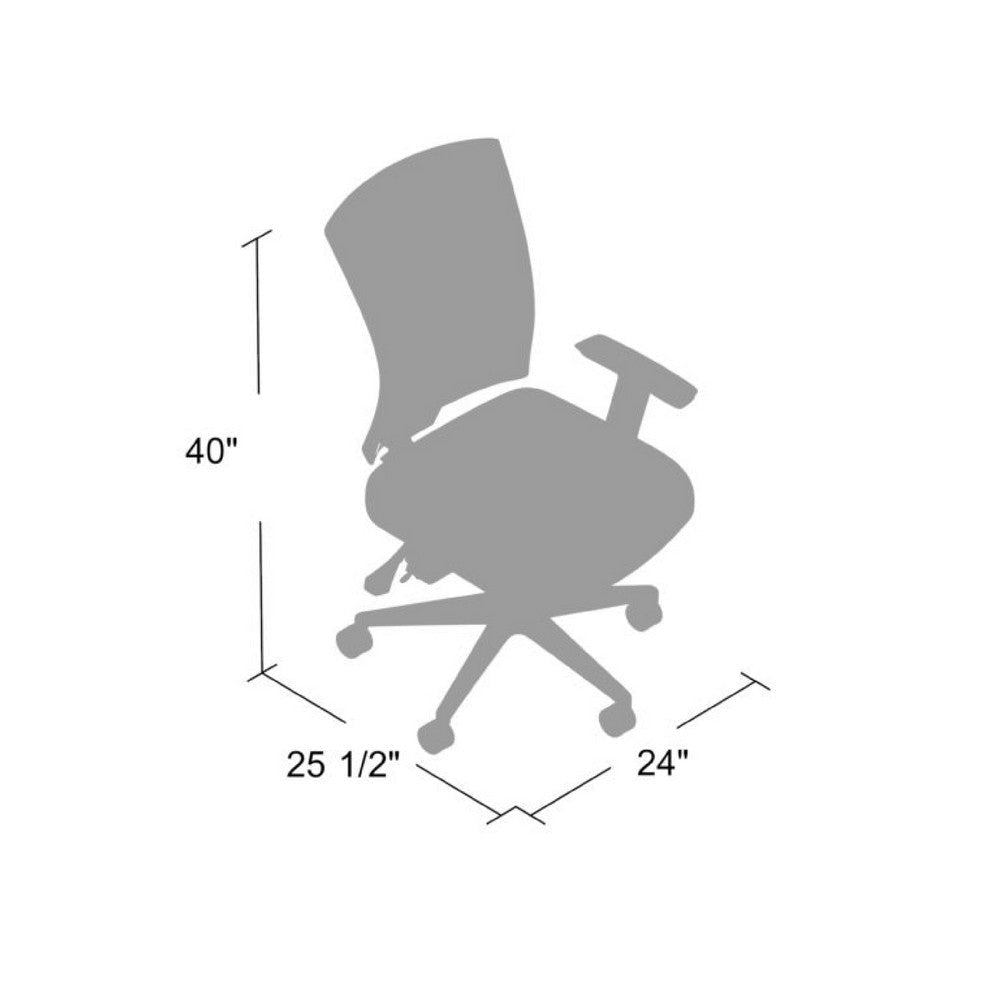 Oyo Rolling Task Chair w Seat Slider & Lift | Black Mesh Back BM344452