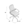 Rolling High Back Office Chair | Black Mesh & Vinyl | Lumbar Support BM344453
