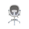 Rolling Task Chair w Flip Arms | Grey Mesh | Fabric Seat | White BM344454