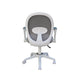 Rolling Task Chair w Flip Arms | Grey Mesh | Fabric Seat | White BM344454