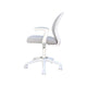 Rolling Task Chair w Flip Arms | Grey Mesh | Fabric Seat | White BM344454