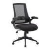 Rolling Task Chair w Flip Arms | Black Mesh | Spring Tilt Mechanism BM344455