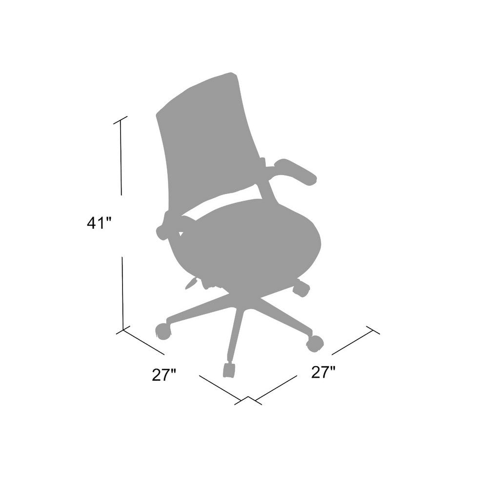 Rolling Task Chair w Flip Arms | Black Mesh | Spring Tilt Mechanism BM344455