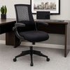 Rolling Task Chair w Flip Arms | Black Mesh | Spring Tilt Mechanism BM344455