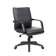 Rolling Executive Armchair | Black Faux Leather | Lumbar Support | Swivel BM344456