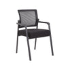 Akon Guest Armchair | Black Mesh | Steel Frame | Fixed Arm Design BM344457