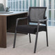 Akon Guest Armchair | Black Mesh | Steel Frame | Fixed Arm Design BM344457