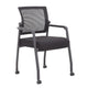 Akon Guest Armchair | Black Mesh | Steel Frame | Smooth-Roll Casters BM344458