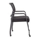 Akon Guest Armchair | Black Mesh | Steel Frame | Smooth-Roll Casters BM344458