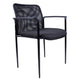 Vayu Guest Armchair | Black Mesh | Steel Frame | Stackable up to Four BM344460