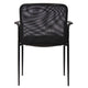 Vayu Guest Armchair | Black Mesh | Steel Frame | Stackable up to Four BM344460