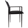 Vayu Guest Armchair | Black Mesh | Steel Frame | Stackable up to Four BM344460