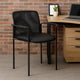 Vayu Guest Armchair | Black Mesh & Vinyl | Stackable Steel Frame BM344461