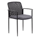 Vayu Stackable Guest Armchair | Gray Mesh | Steel Frame Fixed Arms BM344462