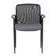 Vayu Stackable Guest Armchair | Gray Mesh | Steel Frame Fixed Arms BM344462