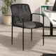 Vayu Stackable Guest Armchair | Gray Mesh | Steel Frame Fixed Arms BM344462