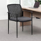 Vayu Stackable Guest Armchair | Gray Mesh | Steel Frame Fixed Arms BM344462