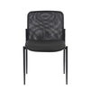 Vayu Stackable Guest Chair | Black Mesh | Soft Crepe Fabric BM344464