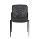 Vayu Stackable Guest Chair | Black Mesh | Soft Crepe Fabric BM344464