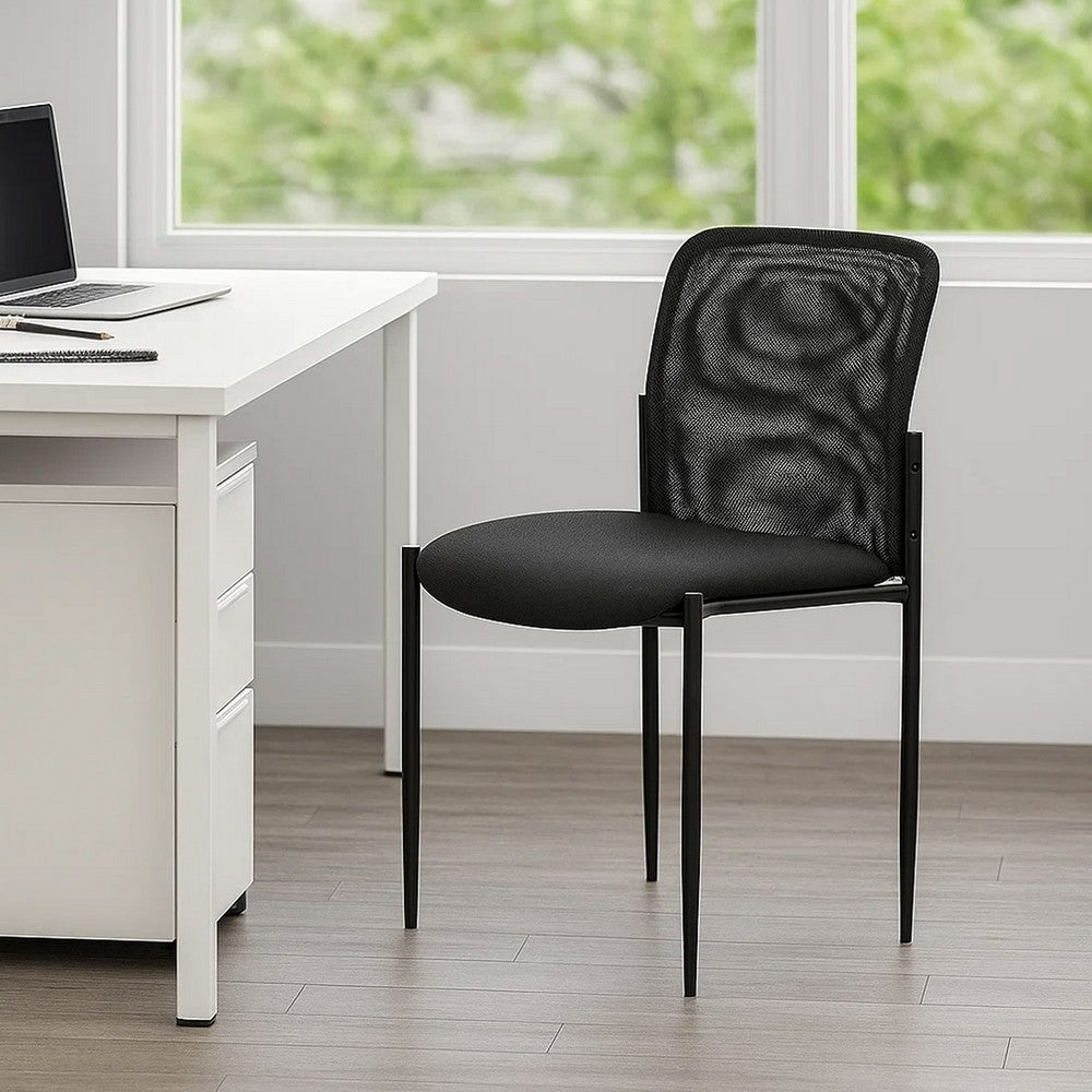 344464 Buy Stackable Guest Chair Black Mesh Soft Crepe | BBB Accredited – Casagear