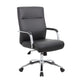 Megh Rolling Executive Conference Chair | Black Vinyl | Spring Tilt BM344465