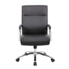 Megh Rolling Executive Conference Chair | Black Vinyl | Spring Tilt BM344465