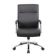 Megh Rolling Executive Conference Chair | Black Vinyl | Spring Tilt BM344465