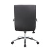 Megh Rolling Executive Conference Chair | Black Vinyl | Spring Tilt BM344465