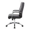 Megh Rolling Executive Conference Chair | Black Vinyl | Spring Tilt BM344465
