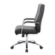 Megh Rolling Executive Conference Chair | Black Vinyl | Spring Tilt BM344465