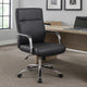Megh Rolling Executive Conference Chair | Black Vinyl | Spring Tilt BM344465