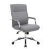 Megh Rolling Executive Conference Chair | Gray Vinyl | Lumbar Support BM344466