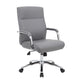 Megh Rolling Executive Conference Chair | Gray Vinyl | Lumbar Support BM344466
