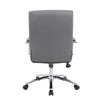 Megh Rolling Executive Conference Chair | Gray Vinyl | Lumbar Support BM344466