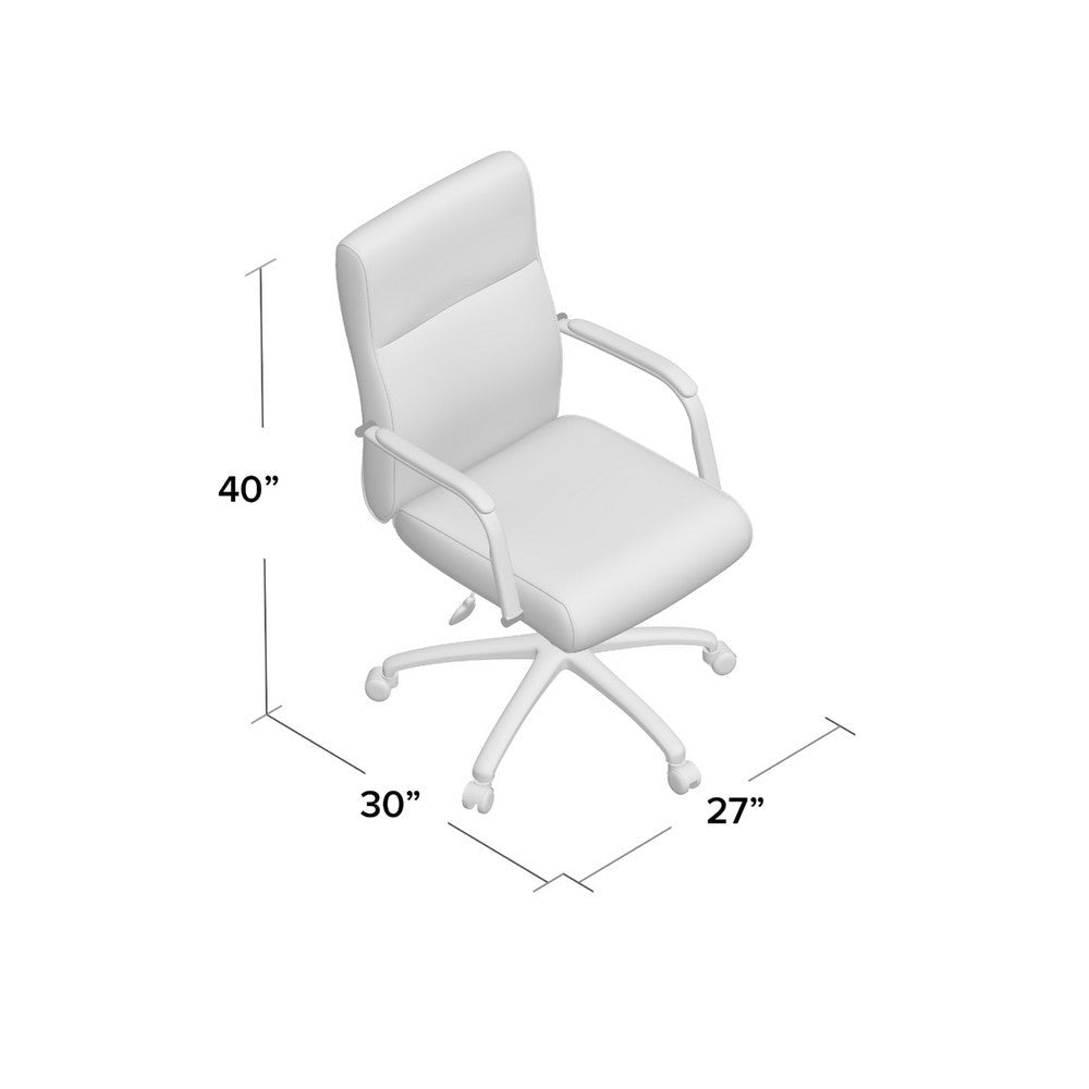 Megh Rolling Executive Conference Chair | Gray Vinyl | Lumbar Support BM344466