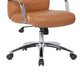 Megh Rolling Executive Conference Chair | Caramel Vinyl | Spring Tilt BM344467