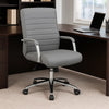 Megh Rolling Executive Conference Chair | Gray Vinyl | Chrome Base BM344468