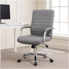 Megh Rolling Executive Conference Chair | Gray Vinyl | Chrome Base BM344468